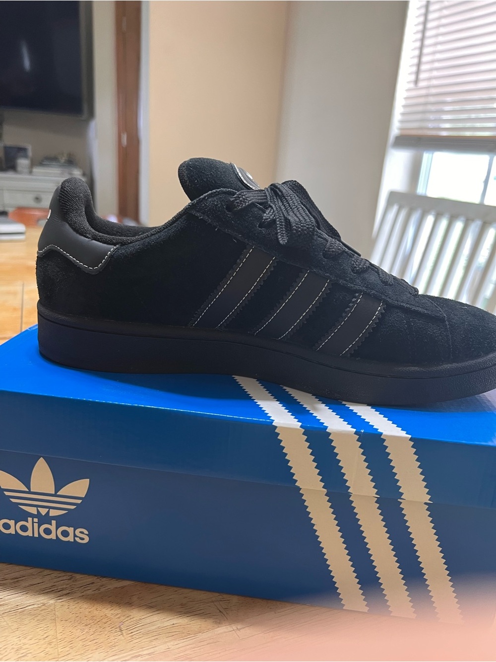 adidas Men’s Black Suede Low-Top Sneakers